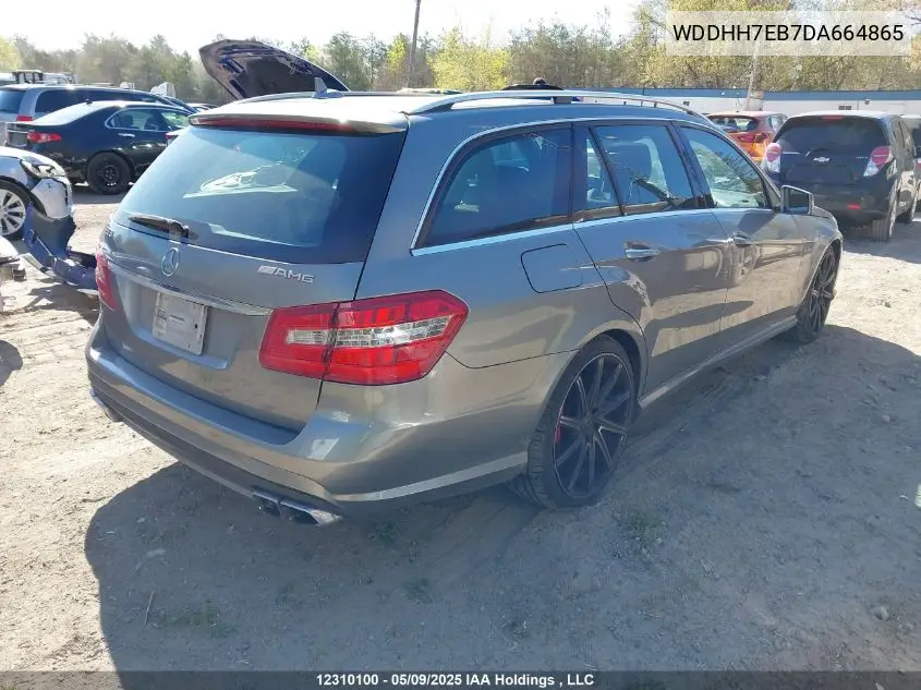 2013 Mercedes-Benz E-Class VIN: WDDHH7EB7DA664865 Lot: 12310100