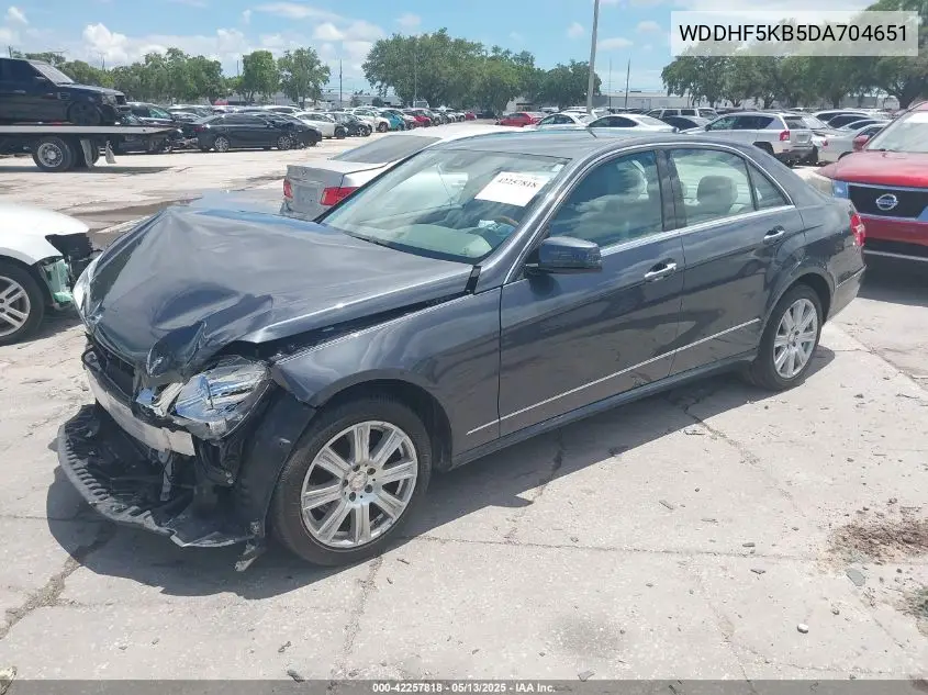 2013 Mercedes-Benz E 350 VIN: WDDHF5KB5DA704651 Lot: 42257818