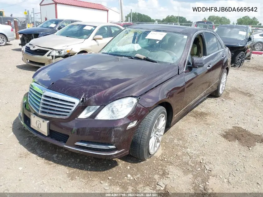 2013 Mercedes-Benz E 350 4Matic VIN: WDDHF8JB6DA669542 Lot: 42617795