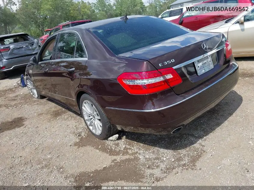 2013 Mercedes-Benz E 350 4Matic VIN: WDDHF8JB6DA669542 Lot: 42617795