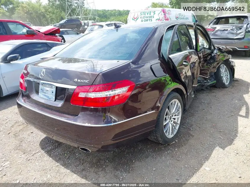 2013 Mercedes-Benz E 350 4Matic VIN: WDDHF8JB6DA669542 Lot: 42617795