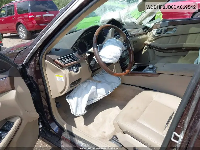 2013 Mercedes-Benz E 350 4Matic VIN: WDDHF8JB6DA669542 Lot: 42617795