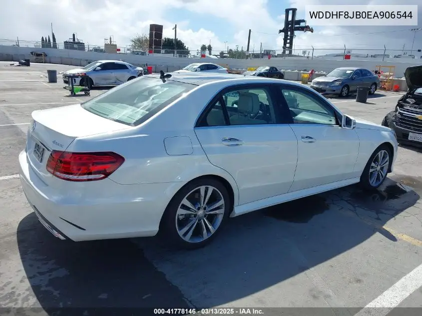2014 Mercedes-Benz E 350 4Matic VIN: WDDHF8JB0EA906544 Lot: 41778146