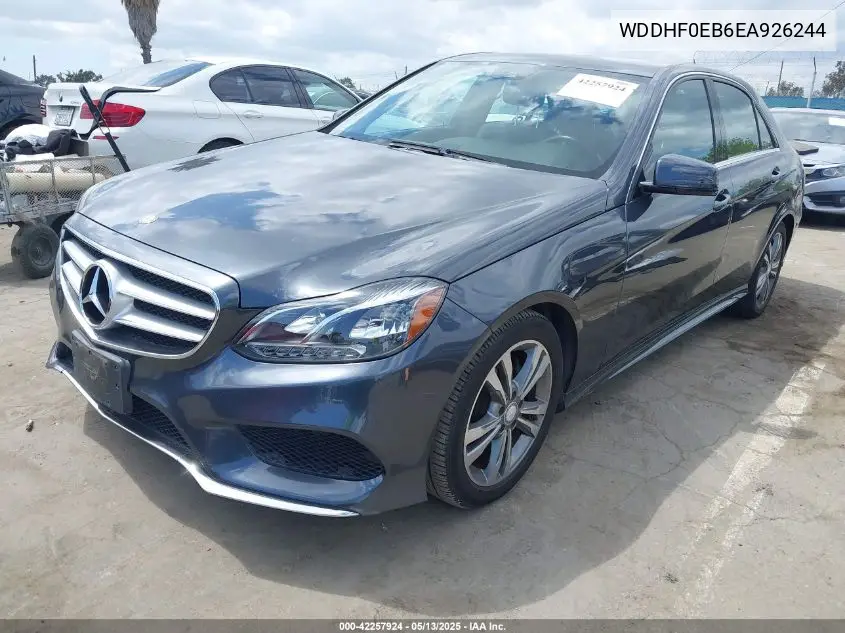 2014 Mercedes-Benz E-Class E 250 Bluetec Luxury VIN: WDDHF0EB6EA926244 Lot: 42257924