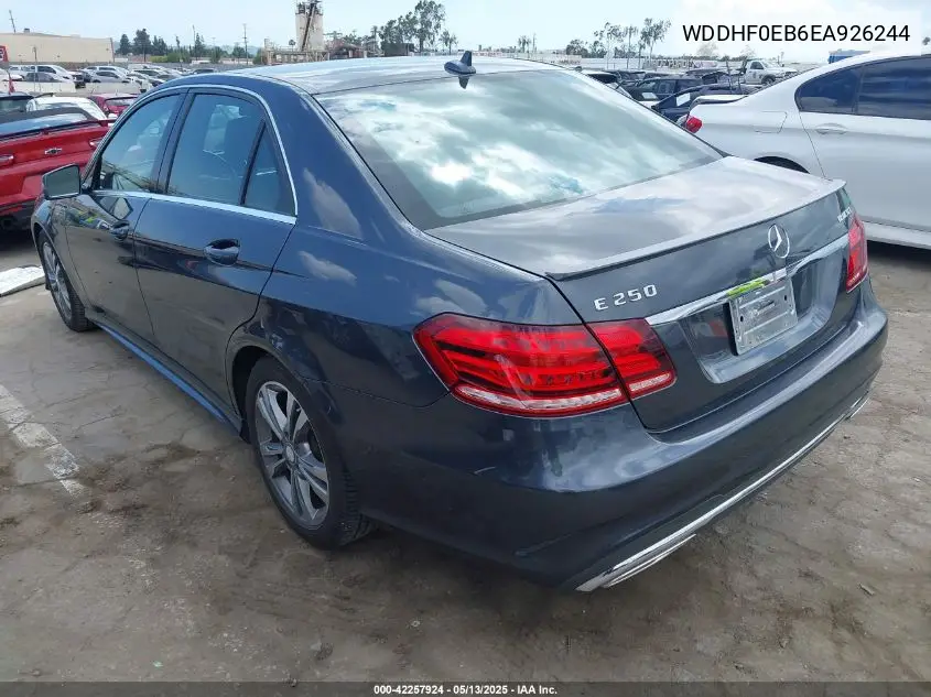 2014 Mercedes-Benz E-Class E 250 Bluetec Luxury VIN: WDDHF0EB6EA926244 Lot: 42257924