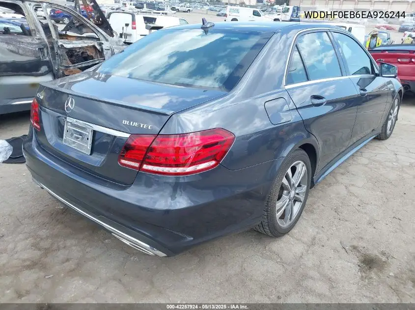 2014 Mercedes-Benz E-Class E 250 Bluetec Luxury VIN: WDDHF0EB6EA926244 Lot: 42257924