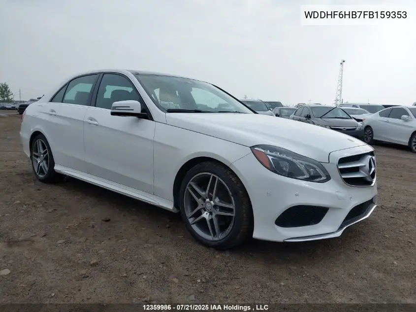 2015 Mercedes-Benz E 400 4Matic VIN: WDDHF6HB7FB159353 Lot: 12359986