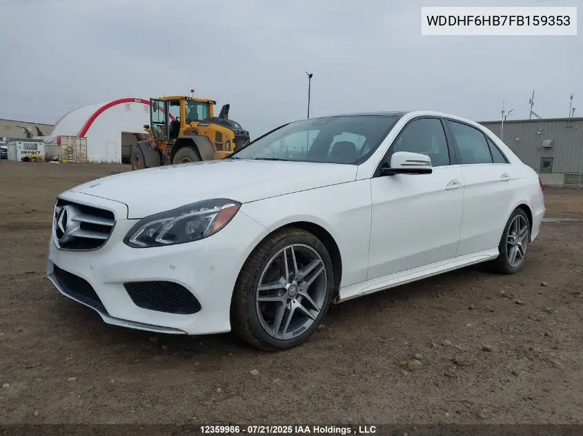 2015 Mercedes-Benz E 400 4Matic VIN: WDDHF6HB7FB159353 Lot: 12359986