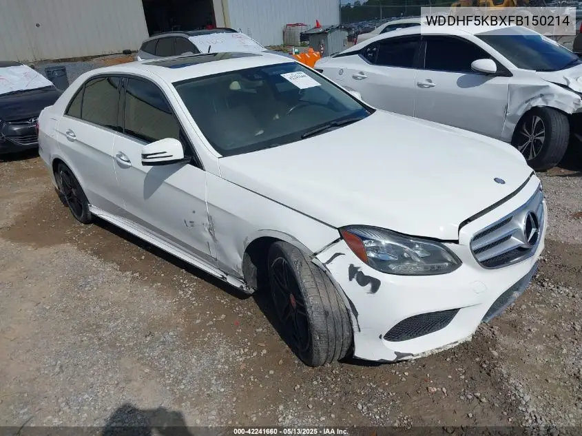 2015 Mercedes-Benz E 350 VIN: WDDHF5KBXFB150214 Lot: 42241660