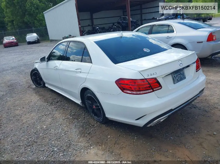 2015 Mercedes-Benz E 350 VIN: WDDHF5KBXFB150214 Lot: 42241660