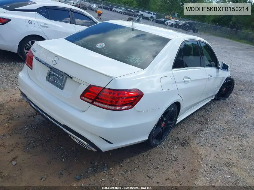 2015 Mercedes-Benz E 350 VIN: WDDHF5KBXFB150214 Lot: 42241660
