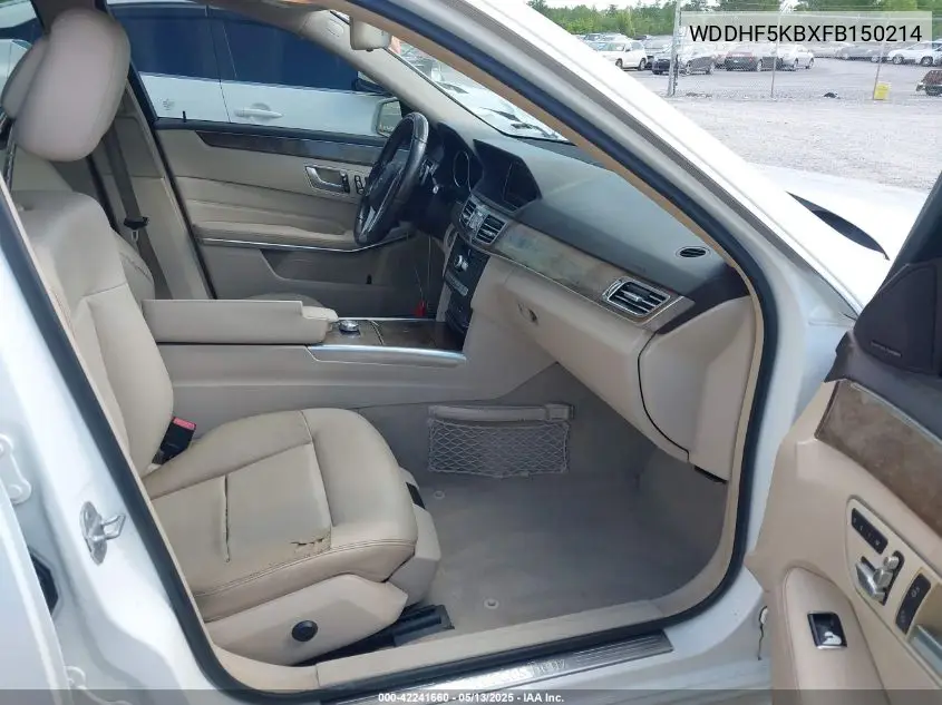 2015 Mercedes-Benz E 350 VIN: WDDHF5KBXFB150214 Lot: 42241660