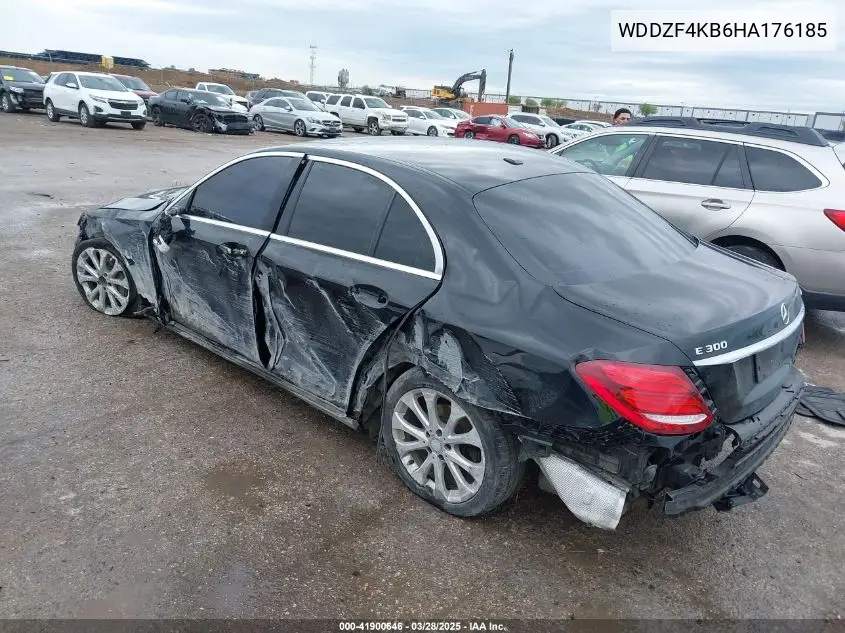 2017 Mercedes-Benz E 300 4Matic VIN: WDDZF4KB6HA176185 Lot: 41900646
