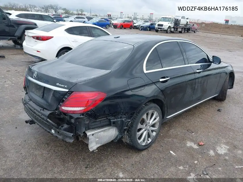 2017 Mercedes-Benz E 300 4Matic VIN: WDDZF4KB6HA176185 Lot: 41900646