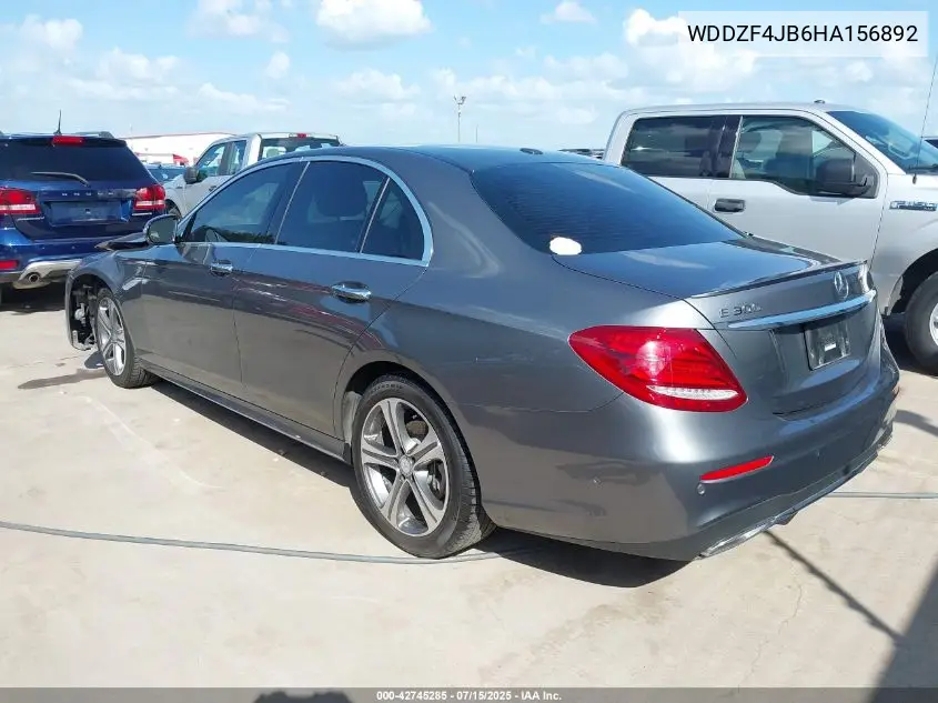 2017 Mercedes-Benz E 300 VIN: WDDZF4JB6HA156892 Lot: 42745285