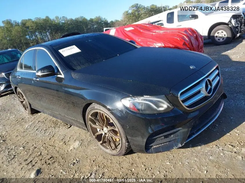 2018 Mercedes-Benz E 300 VIN: WDDZF4JBXJA438328 Lot: 41750491