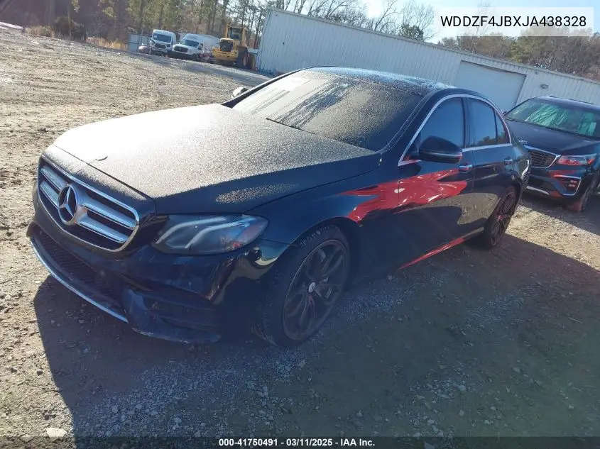 2018 Mercedes-Benz E 300 VIN: WDDZF4JBXJA438328 Lot: 41750491