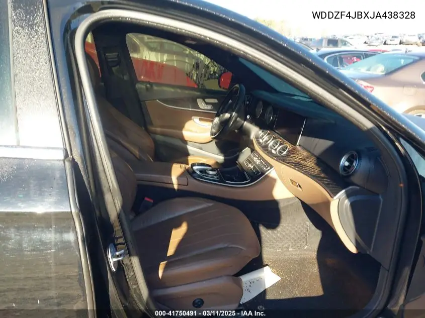 2018 Mercedes-Benz E 300 VIN: WDDZF4JBXJA438328 Lot: 41750491