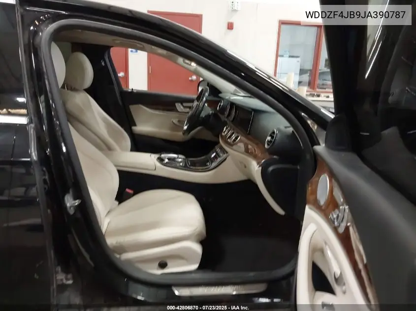 2018 Mercedes-Benz E 300 VIN: WDDZF4JB9JA390787 Lot: 42806870