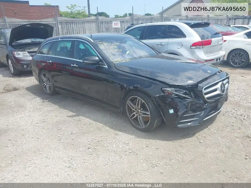 2019 Mercedes-Benz E 450 4Matic VIN: WDDZH6JB7KA695650 Lot: 12357027
