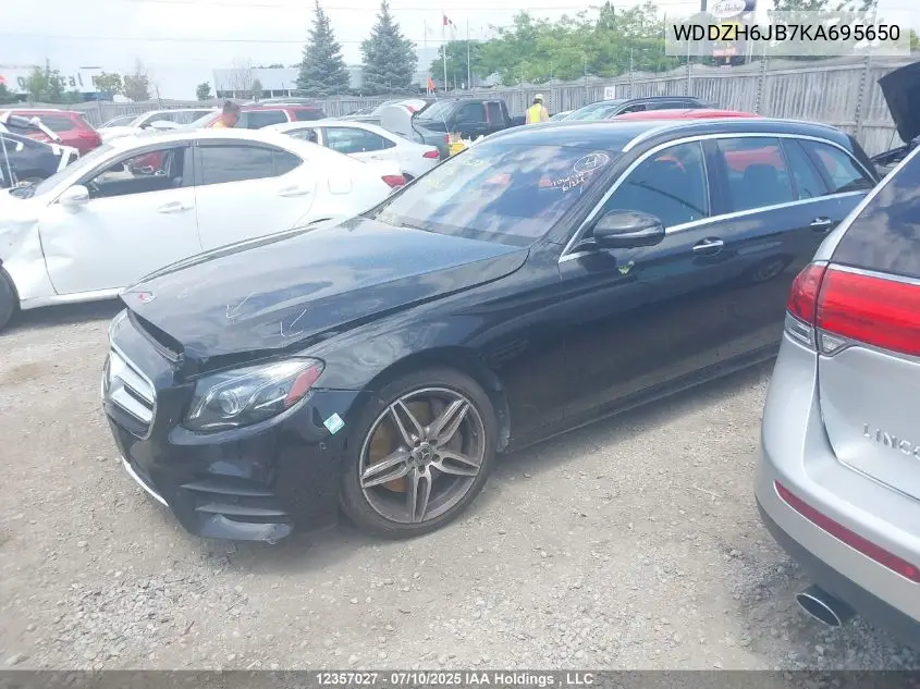 2019 Mercedes-Benz E 450 4Matic VIN: WDDZH6JB7KA695650 Lot: 12357027