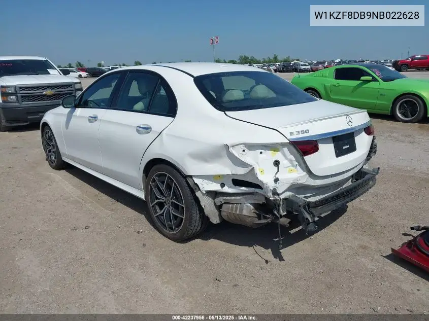 w1kzf8db9nb022628 W1KZF8DB9NB022628 2022 Mercedes-Benz E 350
