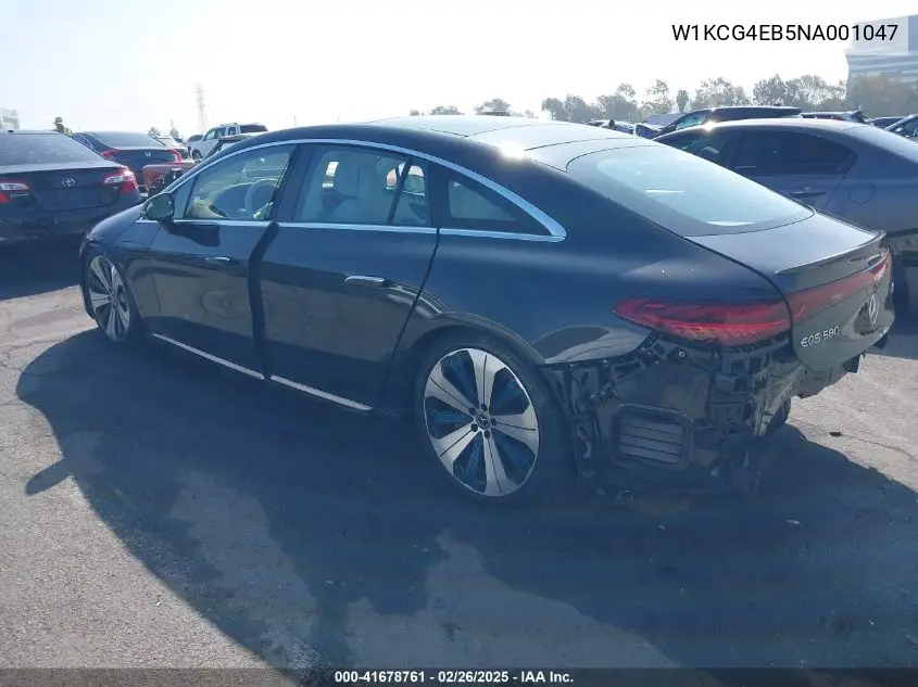 2022 Mercedes-Benz Eqs 580 4Matic VIN: W1KCG4EB5NA001047 Lot: 41678761