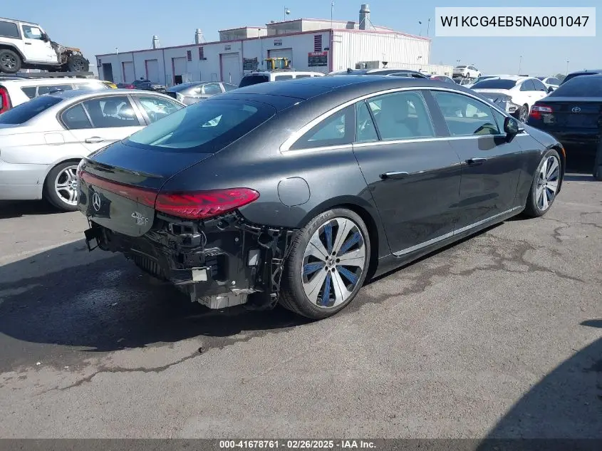 2022 Mercedes-Benz Eqs 580 4Matic VIN: W1KCG4EB5NA001047 Lot: 41678761