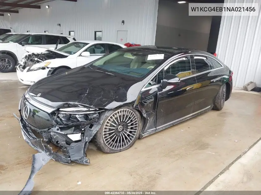 2022 Mercedes-Benz Eqs 580 4Matic VIN: W1KCG4EB1NA021456 Lot: 42364733