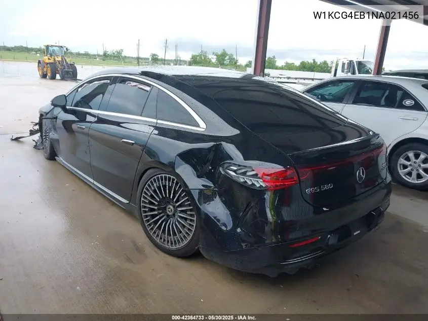 2022 Mercedes-Benz Eqs 580 4Matic VIN: W1KCG4EB1NA021456 Lot: 42364733