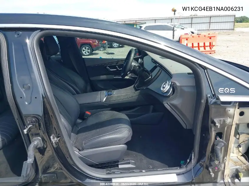 2022 Mercedes-Benz Eqs 580 4Matic VIN: W1KCG4EB1NA006231 Lot: 42390638