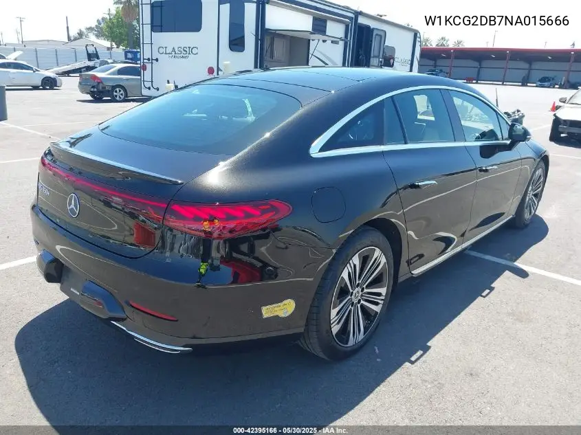 2022 Mercedes-Benz Eqs 450+ VIN: W1KCG2DB7NA015666 Lot: 42395166