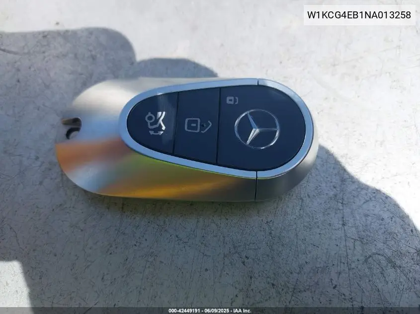 2022 Mercedes-Benz Eqs 580 4Matic VIN: W1KCG4EB1NA013258 Lot: 42449191