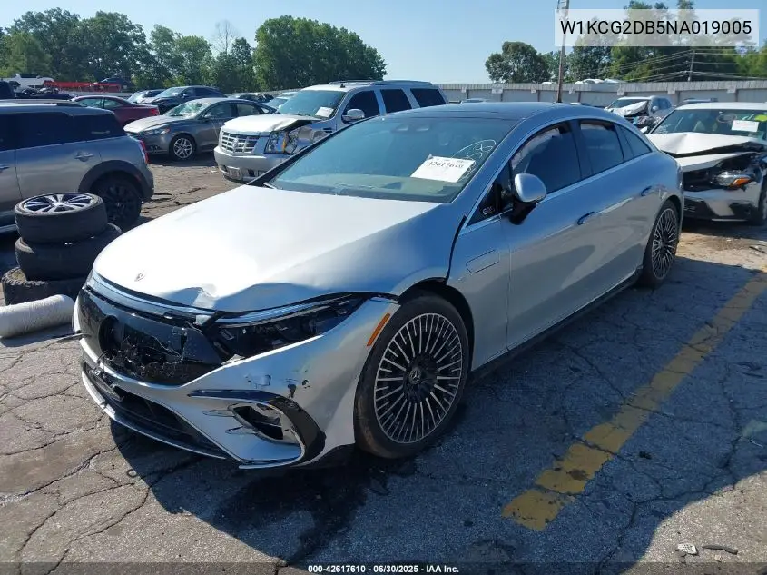 2022 Mercedes-Benz Eqs Sedan VIN: W1KCG2DB5NA019005 Lot: 42617610