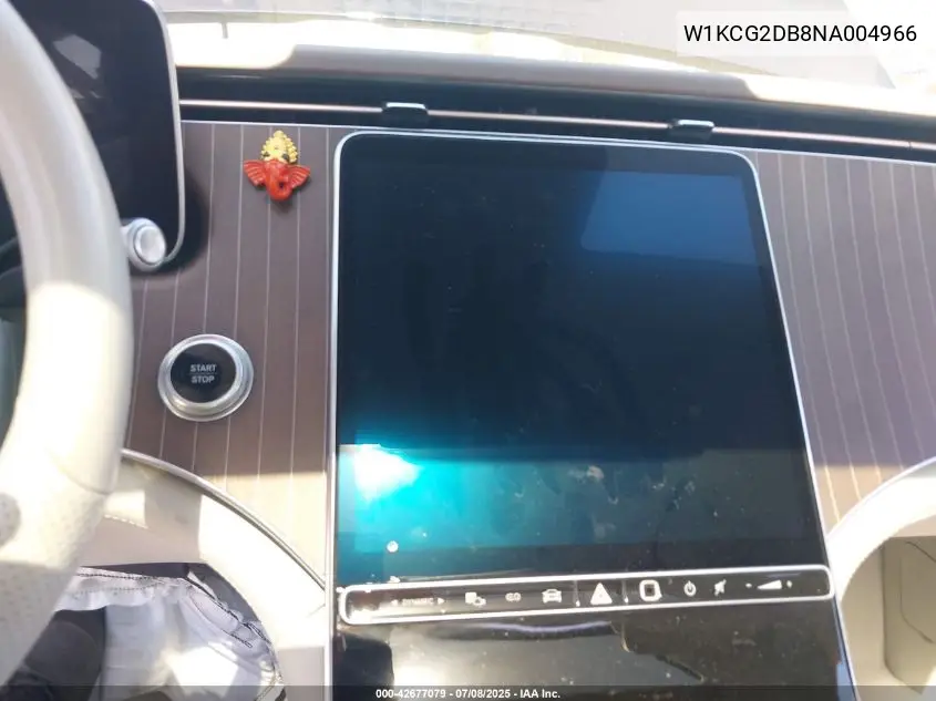 2022 Mercedes-Benz Eqs 450+ VIN: W1KCG2DB8NA004966 Lot: 42677079