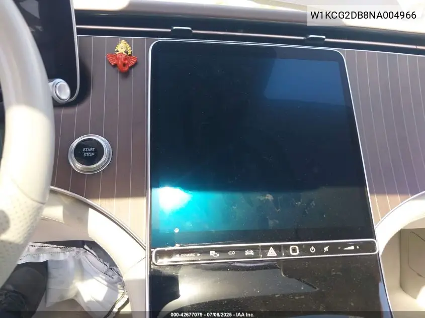 2022 Mercedes-Benz Eqs 450+ VIN: W1KCG2DB8NA004966 Lot: 42677079