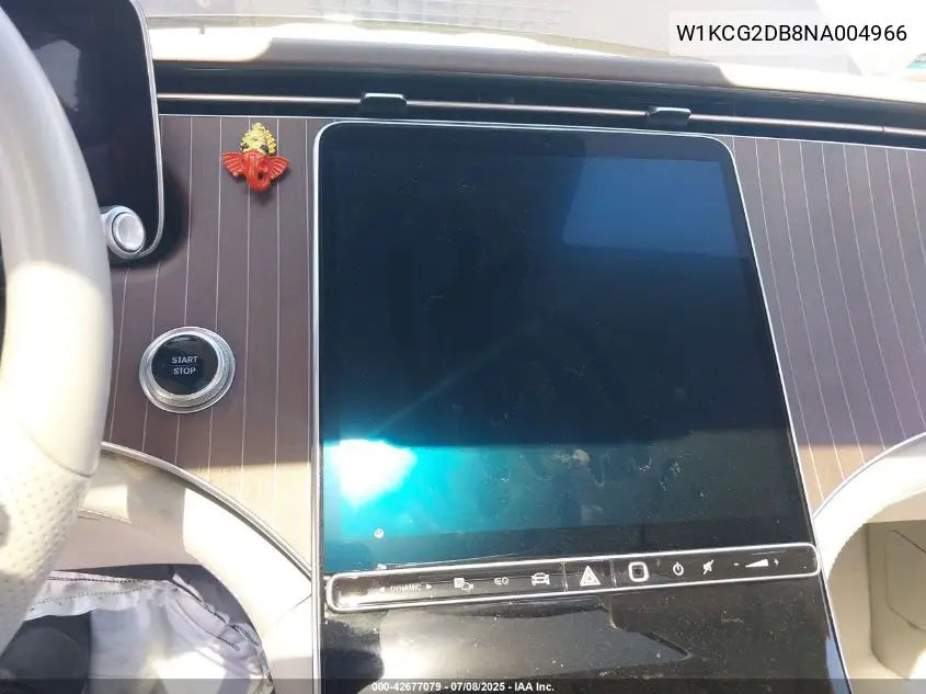 2022 Mercedes-Benz Eqs 450+ VIN: W1KCG2DB8NA004966 Lot: 42677079