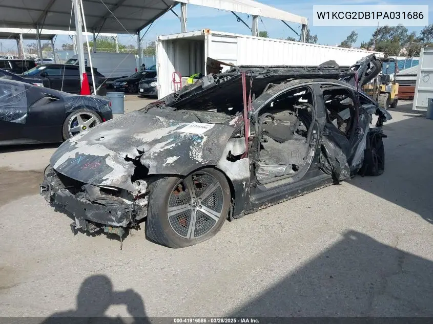 2023 Mercedes-Benz Eqs 450+ VIN: W1KCG2DB1PA031686 Lot: 41916586