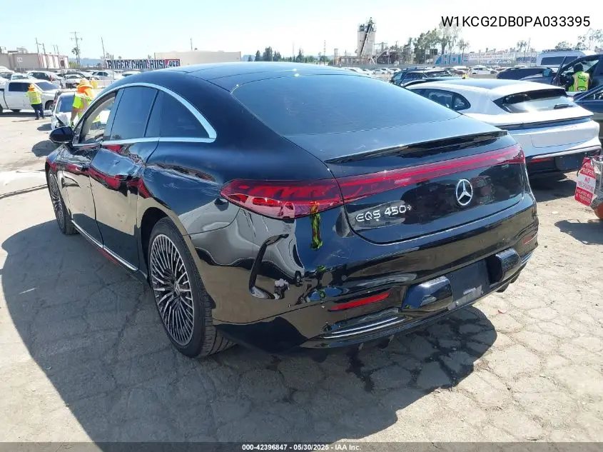 2023 Mercedes-Benz Eqs 450+ VIN: W1KCG2DB0PA033395 Lot: 42396847