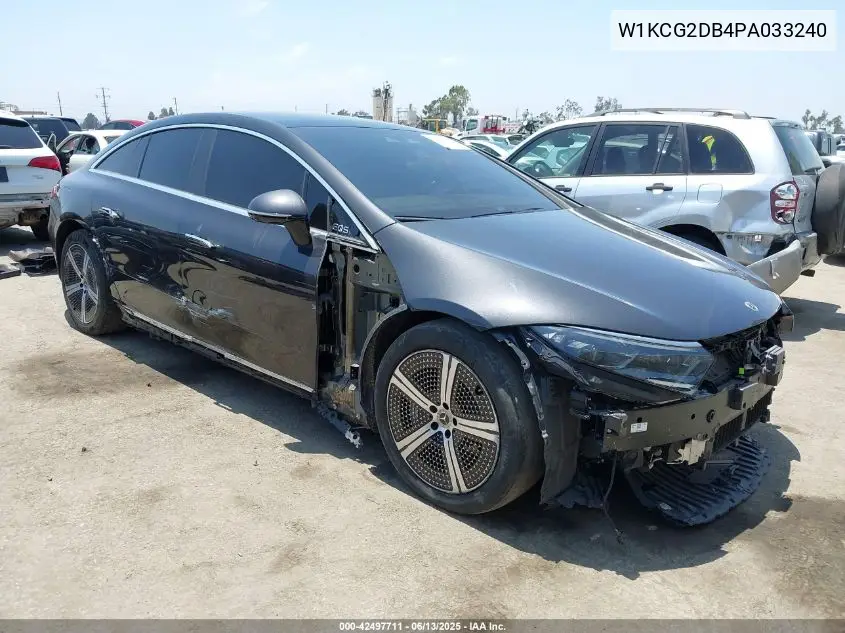 2023 Mercedes-Benz Eqs 450+ VIN: W1KCG2DB4PA033240 Lot: 42497711