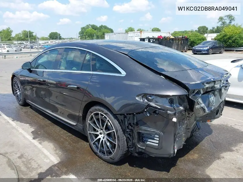 2024 Mercedes-Benz Eqs 450+ VIN: W1KCG2DB8RA049041 Lot: 42569334