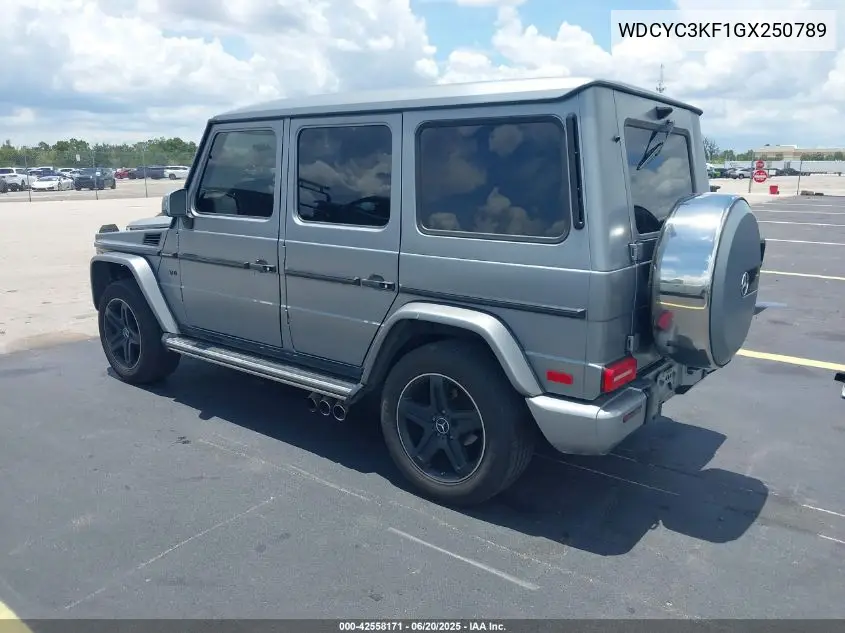 2016 Mercedes-Benz G 550 4Matic VIN: WDCYC3KF1GX250789 Lot: 42558171