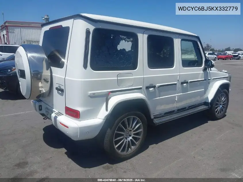 2019 Mercedes-Benz G 550 4Matic VIN: WDCYC6BJ5KX332779 Lot: 42476840
