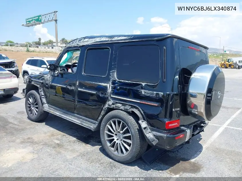 2020 Mercedes-Benz G 550 4Matic VIN: W1NYC6BJ6LX340874 Lot: 42165232