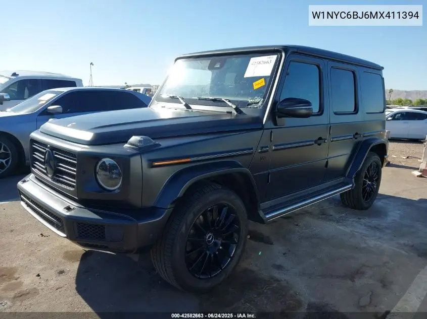2021 Mercedes-Benz G 550 Suv VIN: W1NYC6BJ6MX411394 Lot: 42582663