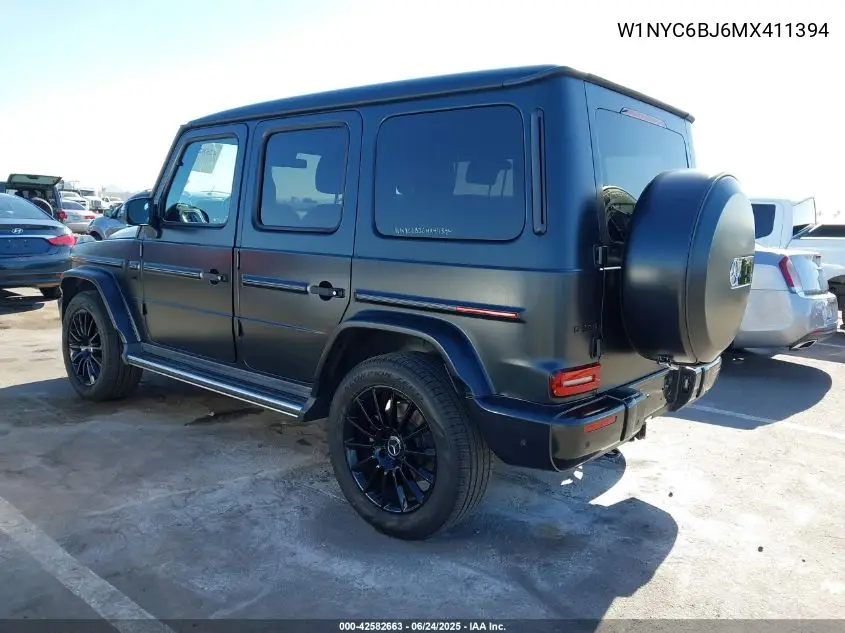 2021 Mercedes-Benz G 550 Suv VIN: W1NYC6BJ6MX411394 Lot: 42582663