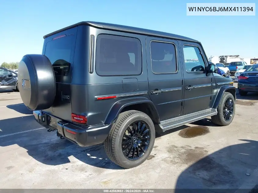 2021 Mercedes-Benz G 550 Suv VIN: W1NYC6BJ6MX411394 Lot: 42582663