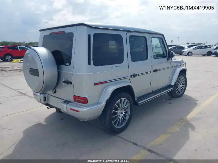2021 Mercedes-Benz G 550 Suv VIN: W1NYC6BJ1MX419905 Lot: 42682013