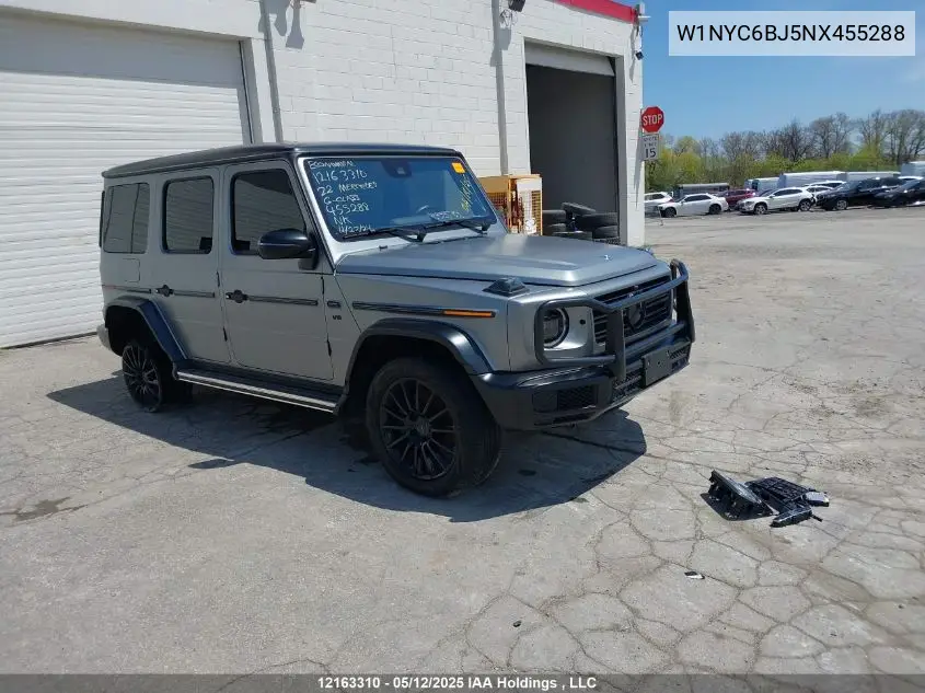 2022 Mercedes-Benz G-Class VIN: W1NYC6BJ5NX455288 Lot: 12163310