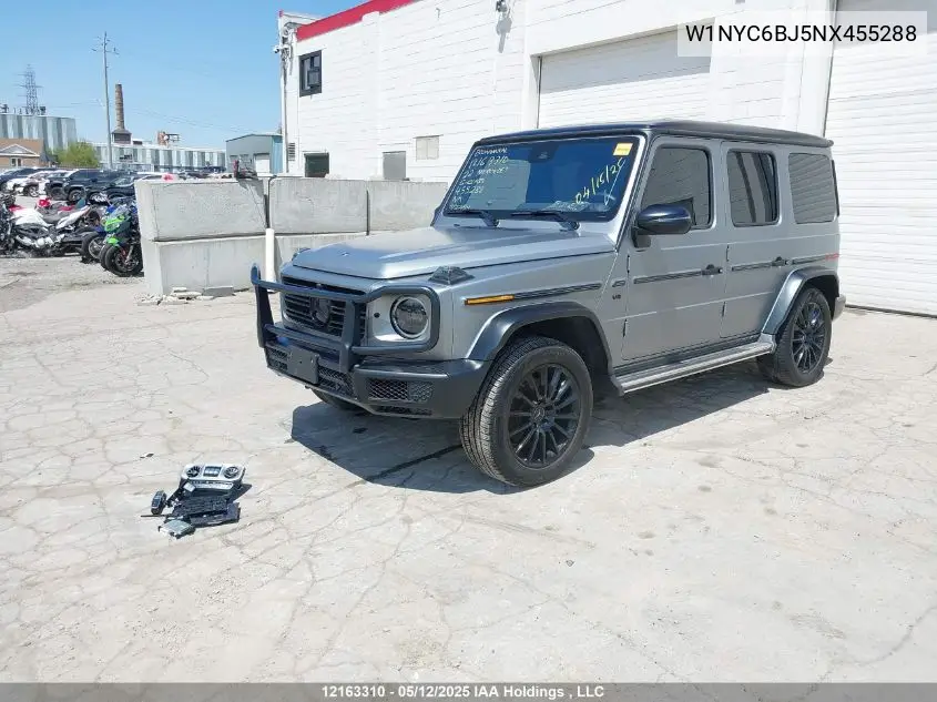 2022 Mercedes-Benz G-Class VIN: W1NYC6BJ5NX455288 Lot: 12163310